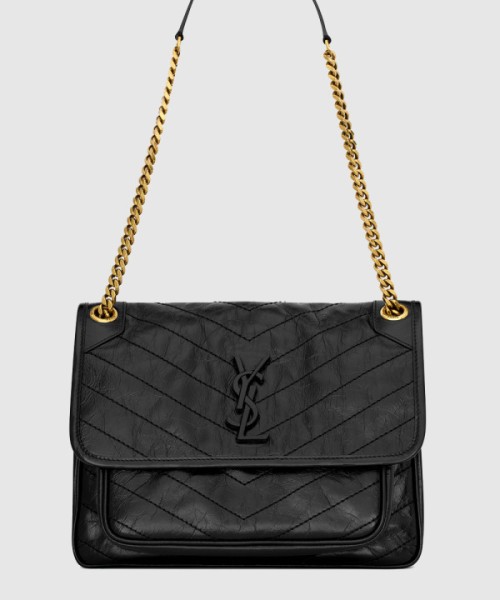 생로랑 빈티지 가죽 소재 NIKI 미디엄 633158