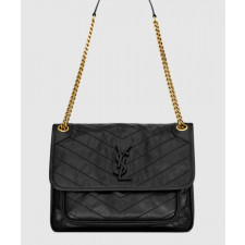 생로랑 빈티지 가죽 소재 NIKI 미디엄 633158