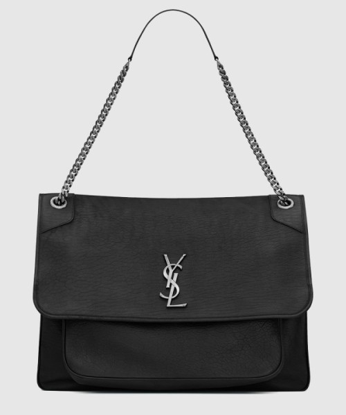 생로랑 그레인 램스킨 소재의 NIKI 라지백 755857