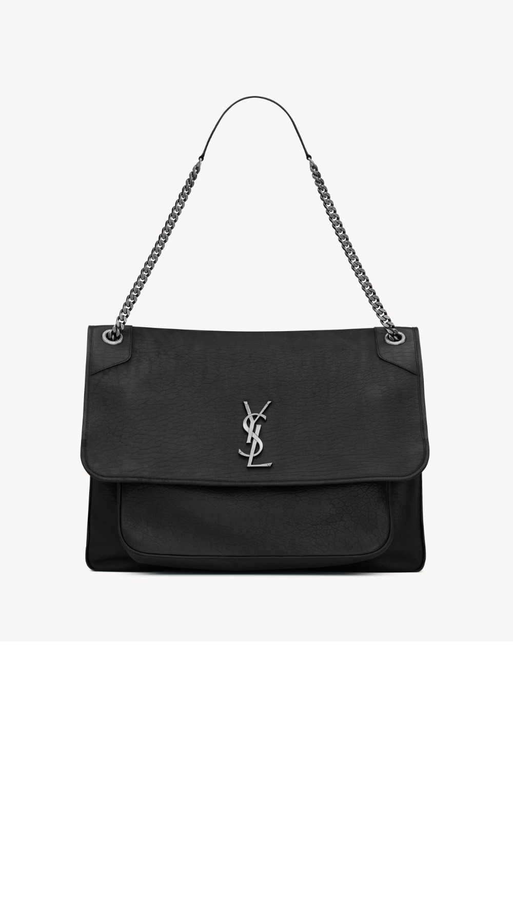 생로랑 그레인 램스킨 소재의 NIKI 라지백 755857