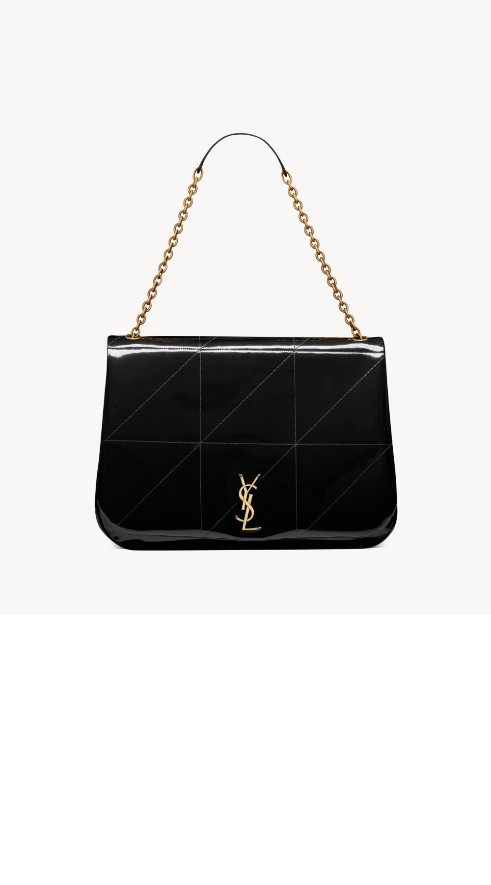 생로랑 animal-free 페이턴트 가죽 소재의 JAMIE 4.3 742431