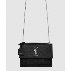 생로랑 선셋 모노그램 크로커 미듐 442906