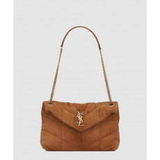 생로랑 루루 푸퍼백 스웨이드 스몰 577476