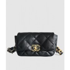 샤넬19 미니 체인 플랩백 블랙 AS1163