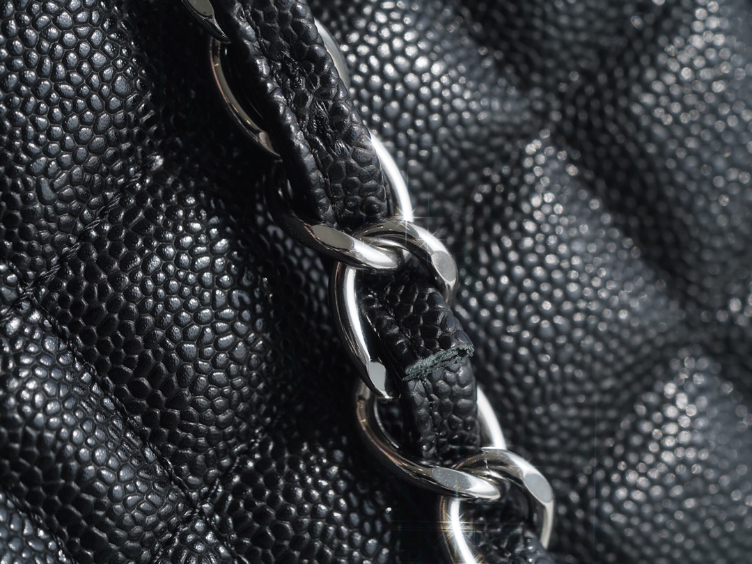 샤넬 GST 그랜드 샤핑 토트백 캐비어 은장