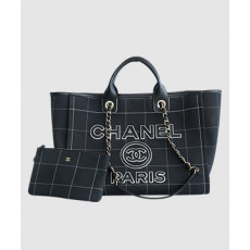 샤넬 맥시 쇼핑백 블랙