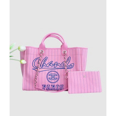 샤넬 맥시 쇼핑백 핑크