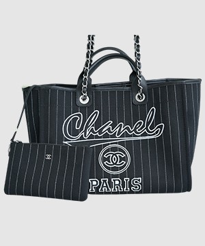 샤넬 맥시 쇼핑백 블랙