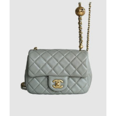 샤넬 쁘띠삭 골드볼 플랩백 뉴미니 팻그레이