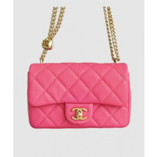 샤넬 하트볼 플랩백 뉴미니 코랄핑크 캐비어