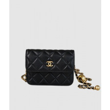 샤넬 WOC 골드볼 퀄팅 체인 미니백