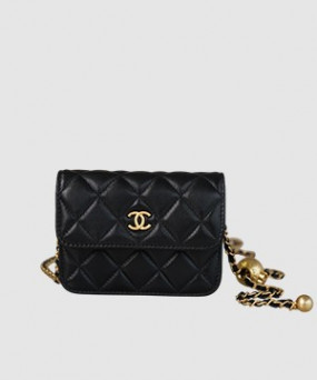 샤넬 WOC 골드볼 퀄팅 체인 미니백