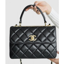 샤넬 트렌디 CC 블랙 스몰 램스킨