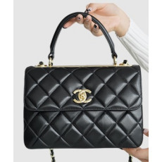 샤넬 트렌디 CC 블랙 스몰 램스킨