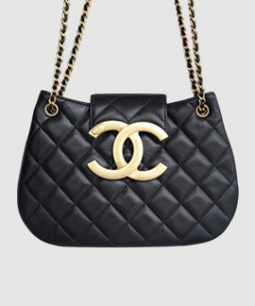 샤넬 24C 크루즈 메신저 백 라지 빅로고 퍼플 AS4609