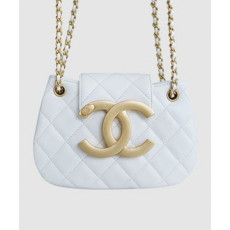 샤넬 24C 크루즈 메신저 백 스몰 빅로고 화이트