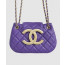 샤넬 24C 크루즈 메신저 백 스몰 빅로고 퍼플 AS4609