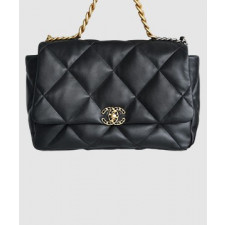 샤넬 19백 맥시 체인 램스킨 화이트