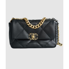 샤넬 19백 스몰 체인 램스킨 블랙