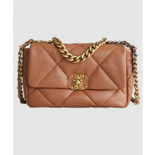 샤넬 19백 스몰 체인 램스킨 캬라멜