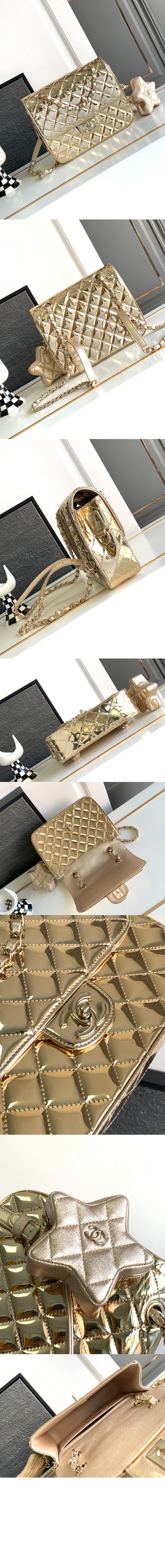 샤넬 스타 코인 퍼스 미러 백팩 AS4649