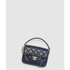 샤넬 핸들 장식의 미니 플랩백 AS5165