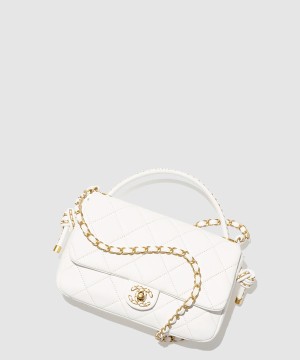 샤넬 핸들 장식의 플랩백 AS5317