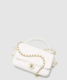 샤넬 핸들 장식의 플랩백 AS5317