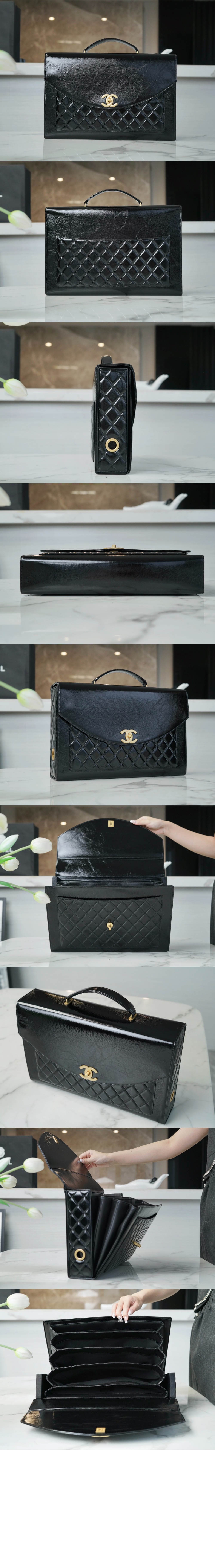 샤넬 브리프케이스 페이턴트 AS5016