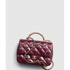 샤넬 핸들 장식의 미니 플랩백 AS5043