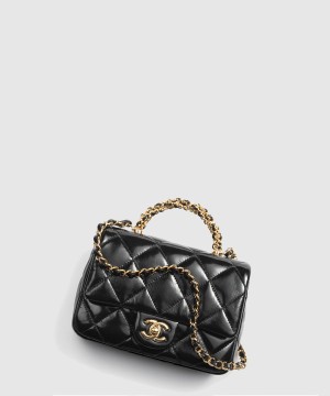 샤넬 핸들 장식의 미니 플랩백 AS5032