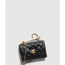 샤넬 핸들 장식의 미니 플랩백 AS5001