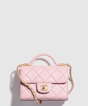 샤넬 핸들 장식의 미니 플랩백 AS4956