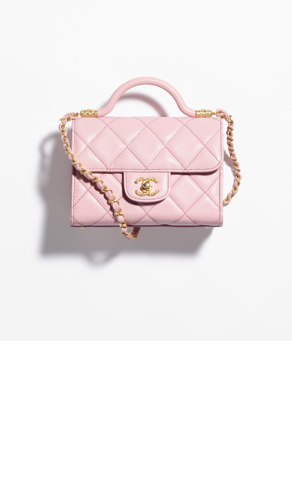 샤넬 핸들 장식의 미니 플랩백 AS4956