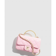 샤넬 핸들 장식의 미니 플랩백 AS4847