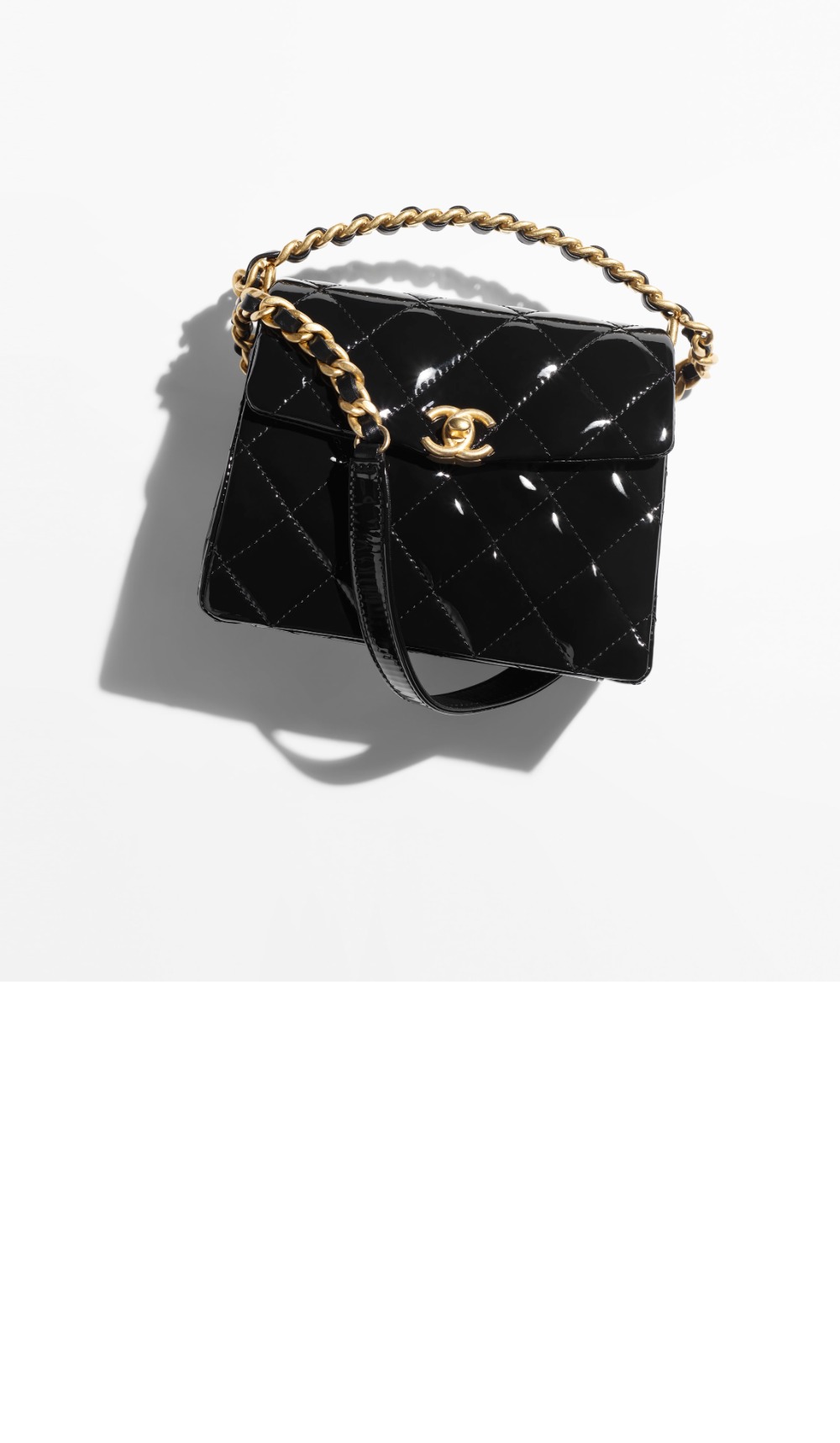 샤넬 핸들 장식의 미니 플랩백 AS4472