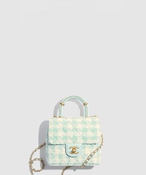 샤넬 핸들 장식의 미니 플랩백 AS4035