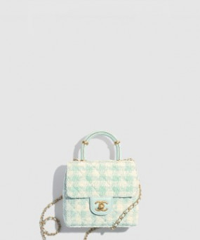 샤넬 핸들 장식의 미니 플랩백 AS4035