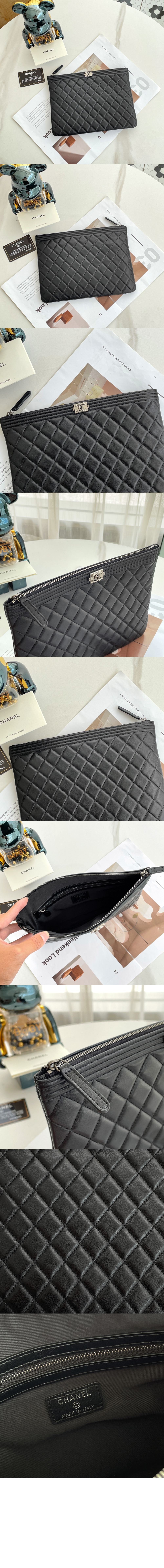 샤넬 보이 클러치 미듐 A84406