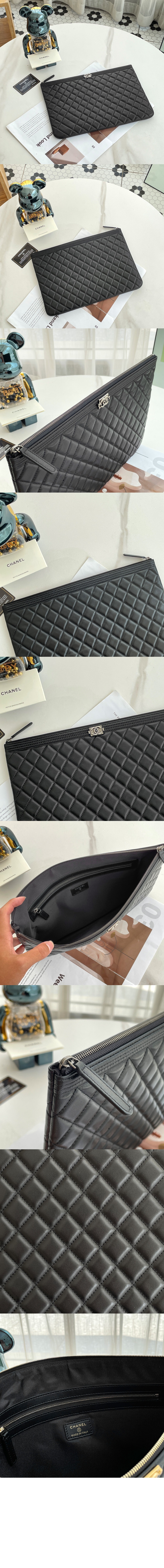 샤넬 보이 클러치 라지 A84407