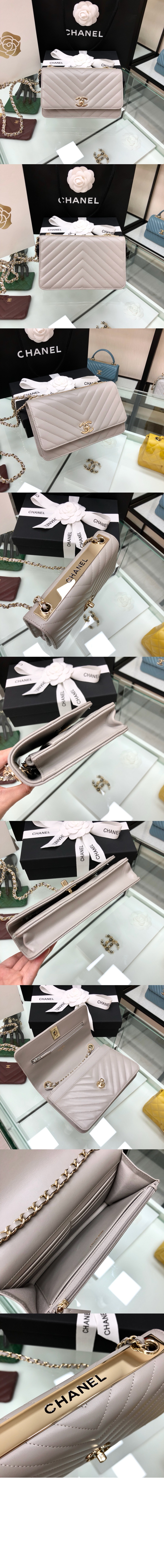 샤넬 쉐브론 트렌디CC WOC A80982