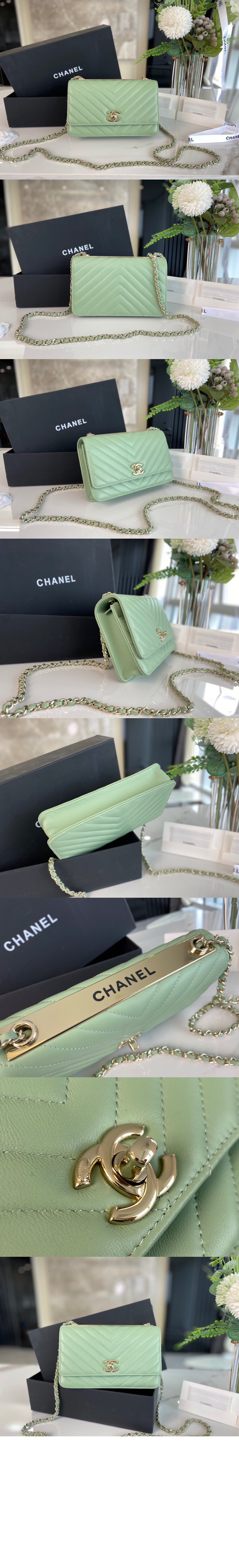 샤넬 쉐브론 트렌디CC WOC A80982