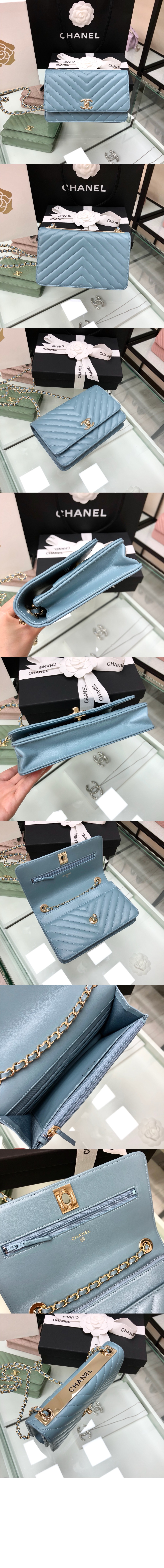 샤넬 쉐브론 트렌디CC WOC A80982