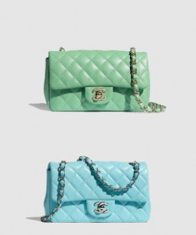 샤넬 클래식 램스킨 뉴미니 샴페인골드 A69900