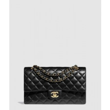 샤넬 클래식 램스킨 미듐 A01112