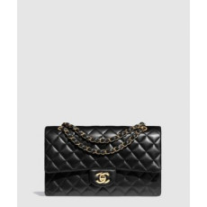 샤넬 클래식 램스킨 미듐 A01112