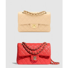 샤넬 클래식 캐비어 스몰 샴페인골드 A01113