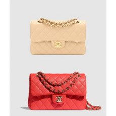 샤넬 클래식 캐비어 스몰 샴페인골드 A01113