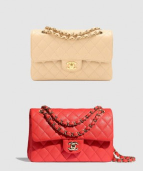 샤넬 클래식 캐비어 스몰 샴페인골드 A01113