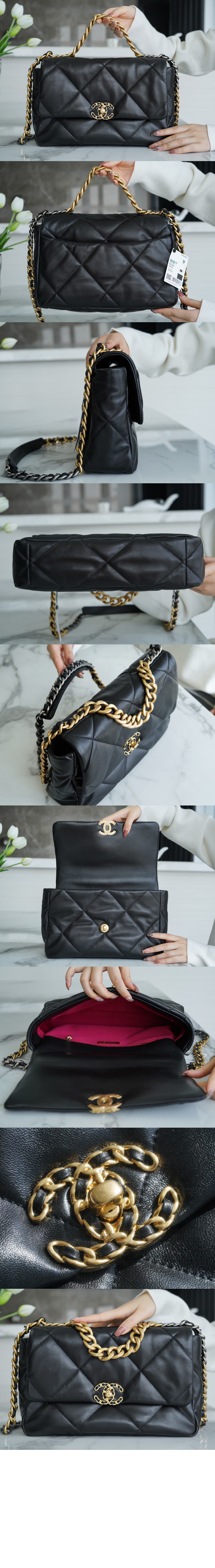 샤넬 19백 라지 AS1161